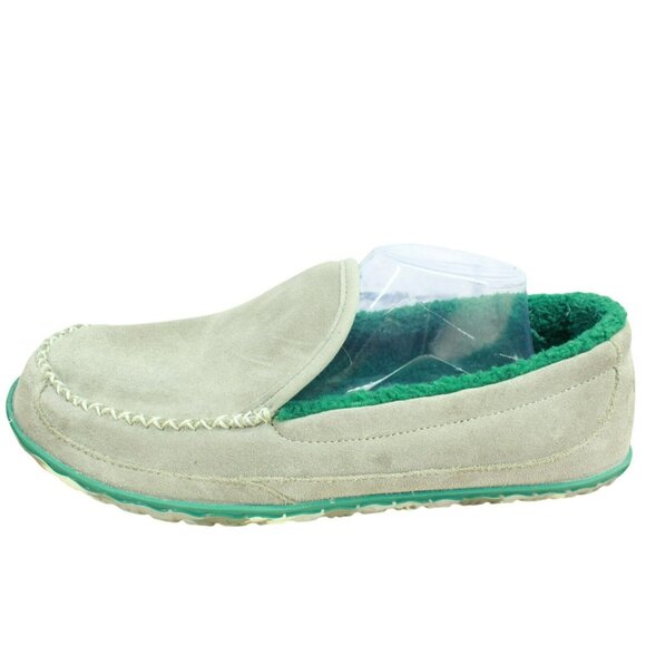 LL Bean Suede Fleece Lined Nonslip Water-Resistant Mountain Slippers Size 12 M - Picture 1 of 9